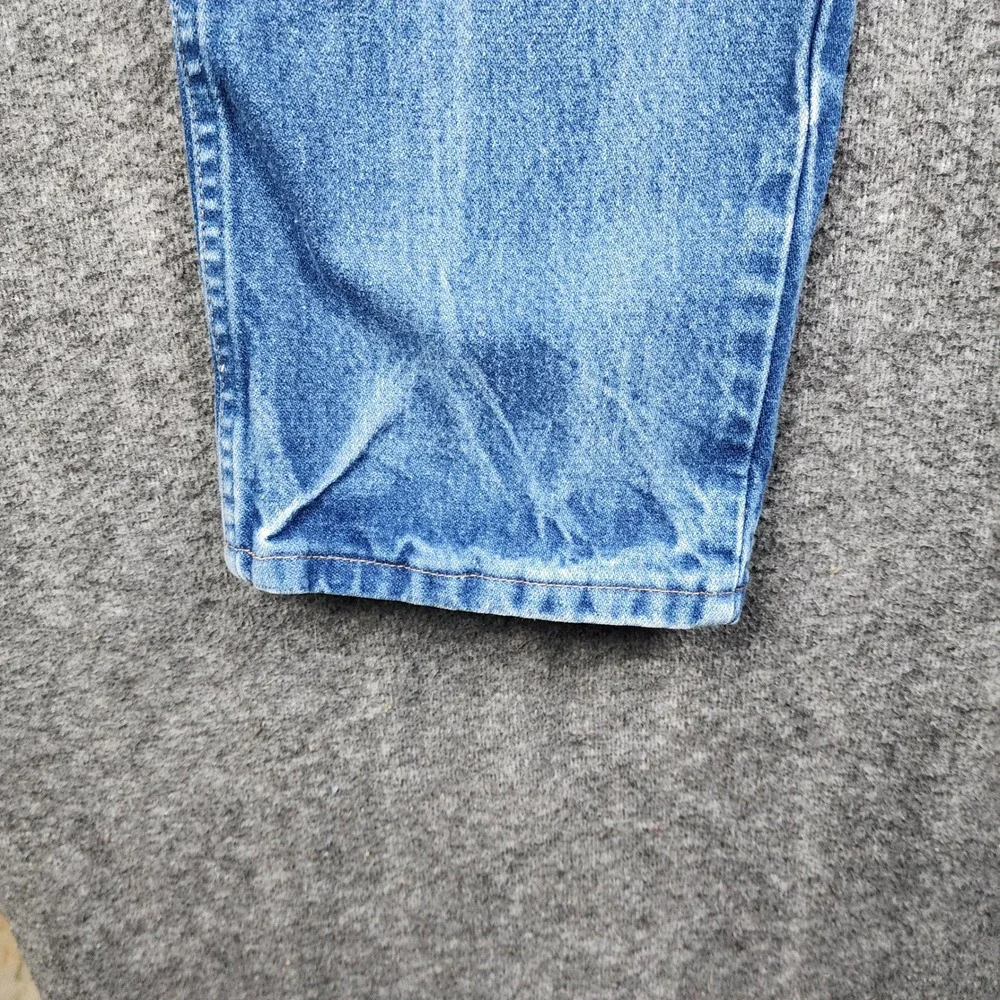 Wrangler 936PWD Cowboy Cut Jeans Mens 33x32 Blue‎ Slim Fit Straight Leg Denim